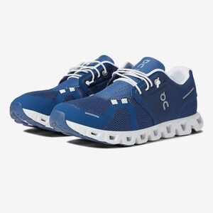 On Women’s Cloud 5 Running Shoe, Denim 9.5